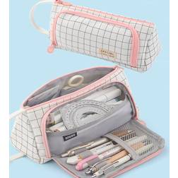 Shein Plaid Pattern Pencil Bag Back To School