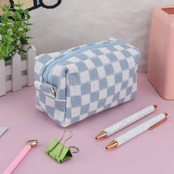 Shein Checkered Pattern Pencil Bag