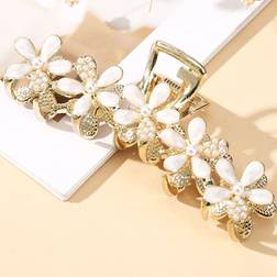 Shein 1pc Daisy Flower & Cat's Eye Hair Claw Clip