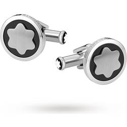 Montblanc Cufflinks Steel Snowcap - Onyx
