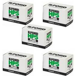 Ilford 5 Rolls Ilford HP5 Plus 135-24 Exp. Black & White Print 35mm Film 1700646