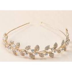 Shein 1pc Women Rhinestone Leaf Glamorous Headband For Hair