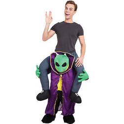 Bristol Novelty Alien Piggyback Multicolor Costume