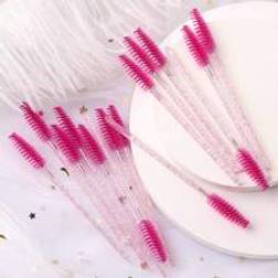 Shein 25pcs Disposable Eyelash Extension Brush Makeup Brush Mascara Wands Applicator Spoolers Eyelashes