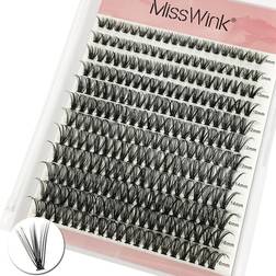 Shein False Eyelashes, 1Box 40D Faux Mink Individual False Eyelashes Volumized Fake Eyelashes Eye Lashes Extension Enlarged Double Eye False Eyelashes Gift