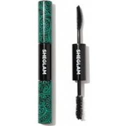 Shein All-In-One Volume & Length Mascara 2 In 1 Waterproof Volumizing Dual-Ended Brush Lengthening Curling Thick Lash Lifting Long Lasting Mascara Eye Makeu