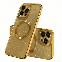 Shein 1pc Magnetic Plating Phone Case Compatible With Apple iPhone 15/15Plus/15Pro/15Promax