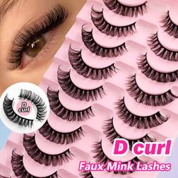 Shein Asiteo Russian Strip Lashes 15mm Fluffy Faux Mink