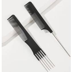 Shein 2pcs Hair Brush/Hair Comb, Wide Tooth Comb Hair Brush