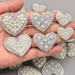Shein Heart Shape Pearl Patches 2pcs
