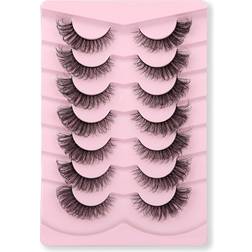 Shein Separated False Eyelashes, 7 pairs about 15mm sway and elegant 3D eyelashes