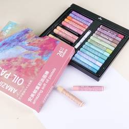 Shein 25pcs Colored Crayon, Soft Oil Pastel For Children