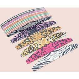 Shein Leopard Print Acrylic Nail File Set - Mix Grit