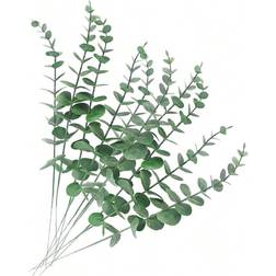 Shein 10pcs Eucalyptus Stems Artificial Eucalyptus Leaves Stems Flowers Bouquet Konstgjord växt