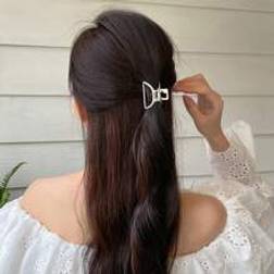 Shein 1pc Women Minimalist Solid Hair Claw Daily Life