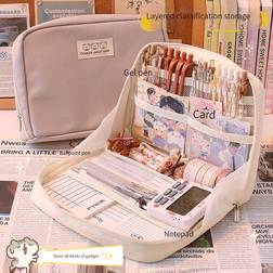 Shein 1pc Cartoon Graphic Pencil Bag, Cute Large Capacity Stationery Bag For Middle High College School & Office