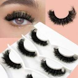 Shein Asiteo Full Strip Lashes Fluffy Short Natural - Thick Soft Volume