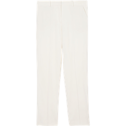 COS Low Rise Straight Leg Crepe Trousers - Off White