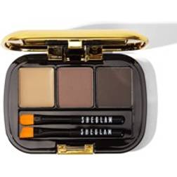 Shein Full-Filled Eyebrow Palette 3-Color Matte - Dark Brown