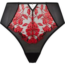 Ann Summers The Hero High Waisted Brief - Black/Red