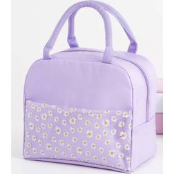 Shein Floral Pattern Insulation Lunch Bag For Office