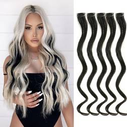 Shein 5 Pcs Colored Hair Extensions 17 Inch