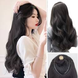Shein Natural Black Clip Hair Extensions Straight Hair U-Shaped