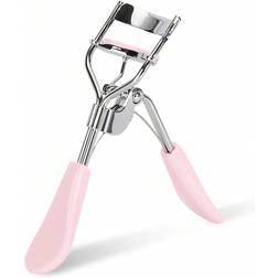 Shein 1pc Stainless Steel Eyelash Curler, Mascara Curling Tool, False Eyelash Assistor, Makeup Broad Curved Cosmetic Accessory, Soft Material, Long-lasting, Comfortable And Easy To Use