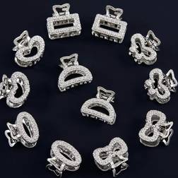 Shein 12pcs Matte Texture Alloy Hairpins Clip