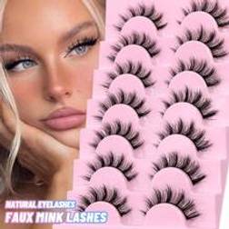 Shein Manga Lashes, 7pairs Volumized False Eyelashes