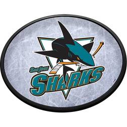 The Fan-Brand San Jose Sharks: Ice Rink Oval Slimline Lighted Wall Sign