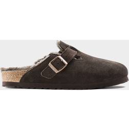 Birkenstock Boston Shearling Suede Mocha