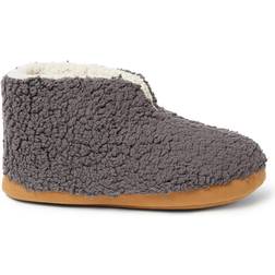 Dearfoams Warm Up Bootie - Pavement Sherpa