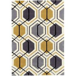 Think Rugs Hong Kong 7526 Yellow, Grey 120x170cm