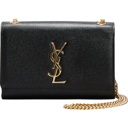 Saint Laurent Kate Small Grain De Poudre Crossbody Bag - Black