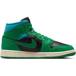 NIKE Air Jordan 1 Mid W - Black/Aquatone/Sail/Lucky Green