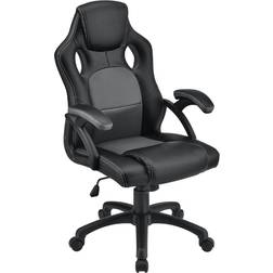 Juskys Racing Desk Chair Montreal Ergonomic - Black