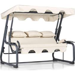 Hanah Home Pihakeinu Linento Garden Vitis 3-istuttava Beige