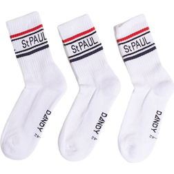 Frank Dandy St Paul Organic Terry Socks 3-pack - White