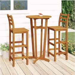 vidaXL 3154382 Ensemble repas de patio, 1 Table incluse 2 Chaises