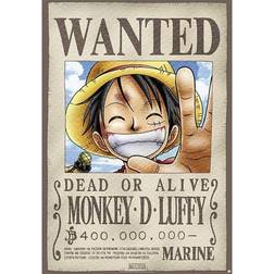 Close Up One Wanted Monkey D. Luffy Poster