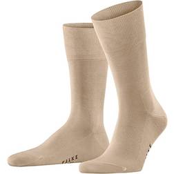 Falke Herr Tiago ekologisk bomull tunn enfärgad par strumpor, beige Country 4380 45–46, Beige Country 4380