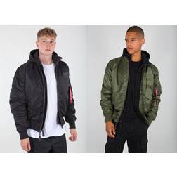 Alpha Industries Flying Axe MA-1 D-Tec Jacket - Dark Green