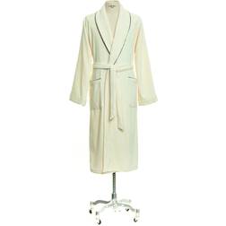 Move Homewear Shawl Collar Bathrobe Velor - Ivory