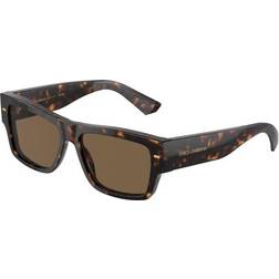 Dolce & Gabbana Stilfulde Solbriller Mænd Tortoiseshell Brun