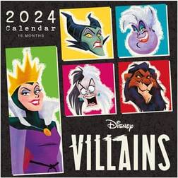 Pyramid Disney Villains Calendar 2024 Month to a View Planner 30cm x 30cm