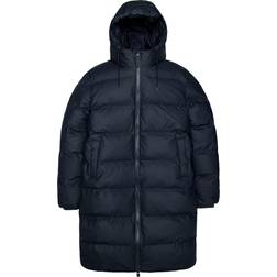 Rains Alta Long Puffer Jacket - Navy