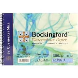 Bockingford Spiral Watercolour Pad 26x18cm 300g 12 sheets