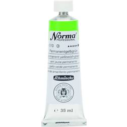 Schmincke Norma Professional Oil Paint Permanent Yellowish-Green, 35 ml, Tube