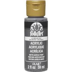 Plaid FolkArt Acrylic Paint 2oz-Medium Gray